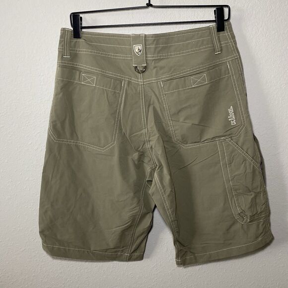 Kuhl Mens Kargo Cargo Shorts Stretch SZ 32 Green - Picture 2 of 16